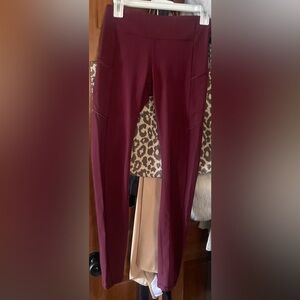 Lululemon Burgundy Yoga Pants